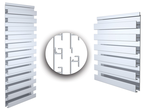 Single-Sided Slatwall Panel