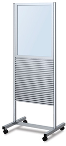 Double-Sided Slatwall Stand with Header