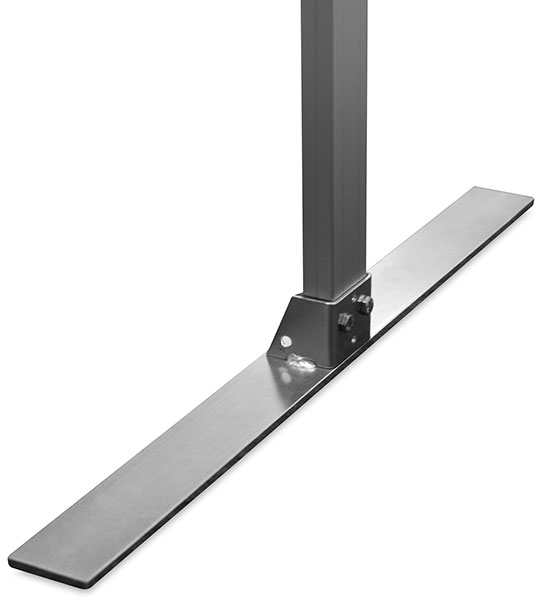 Upright, Shown with Flat Foot Base