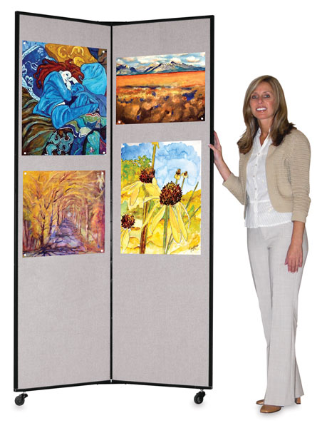 3 Panel Display, Gray