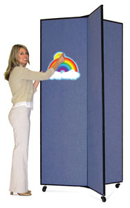 3 Panel Display, Blue