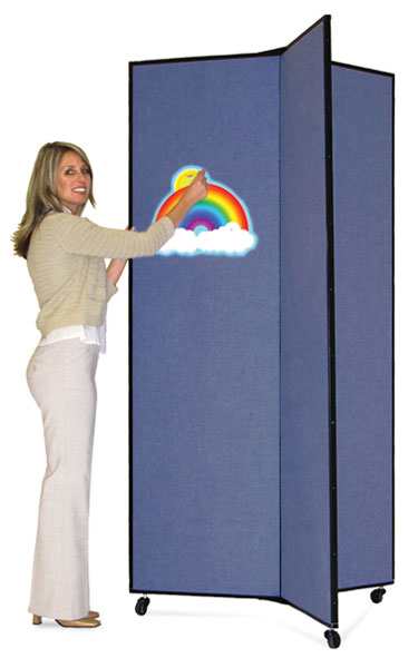 3 Panel Display, Blue
