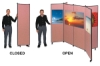 6 Panel Display, Open and Closed