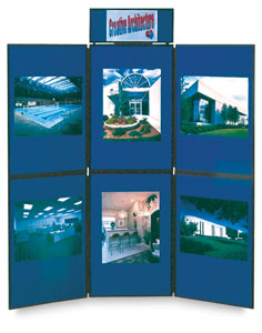 6-Panel Display System, Shown with Header Panel