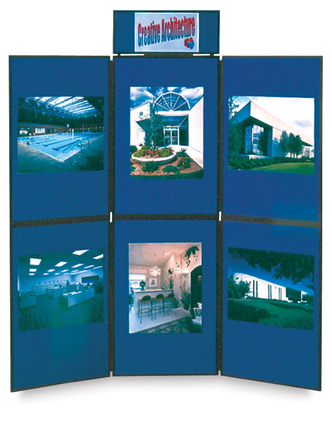 6-Panel Display System, Shown with Header Panel