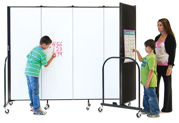 Dry Erase Room Divider, 5 Panel