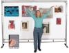 Freestanding Steel MeshPanel Display Wall, 7 ft&nbsp;&times; 10 ft
