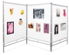 Zig Zag Aluminum MeshPanel Display Wall w/ Three 5 ft Panels