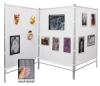 Zig Zag Aluminum MeshPanel Display Wall  w/ Three 5 ft &times 7 ft Panels 
