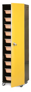 10-Tray Cabinet, Casters, and Door 10-Tray Cabinet, Casters, and Door