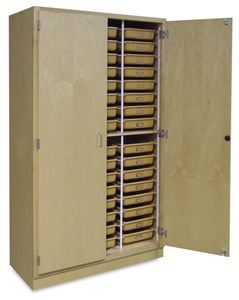 Tote Tray Storage Cabinet