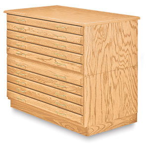 5-Drawer Files, Base, and Cap in Natural Oak