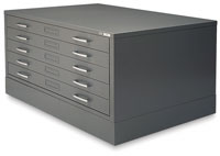 Mayline C-Files 5-Drawer Steel Flat Files