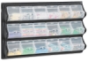 Panel with 18 Bins, Black