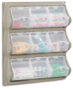 Panel with 9 Bins, Gray