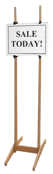Display Easel, Shown with Hanging Clips
