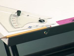 Metal Pencil Ledge, In Use