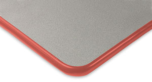Gray with Red Trim
