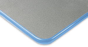 Gray with Blueberry Trim