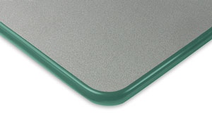 Gray with Forest Green Trim