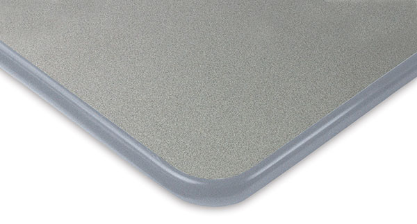 Gray with Platinum Trim