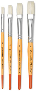 Pocket Bristle Brushes, Set of 4 Flats