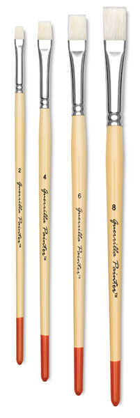 Bright Bristle Brushes, Set of 4