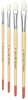 Flat Bristle Brushes, Set of 4