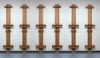 12 ft Triple Mast Set, Two sets shown