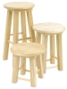 Solid Poplar Stools