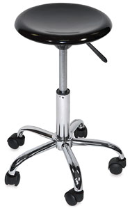 Desk Stool, Hi-Gloss Black