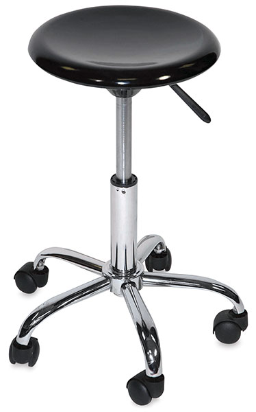 Desk Stool, Hi-Gloss Black