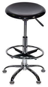 Drafting Stool, Hi-Gloss Black