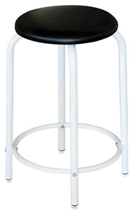 Studio Stool, White Base
