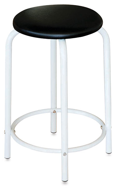 Studio Stool, White Base