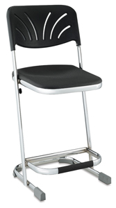 Elephant Z-Stool with Backrest, 22"H