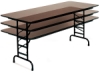 Adjustable Height Folding Table