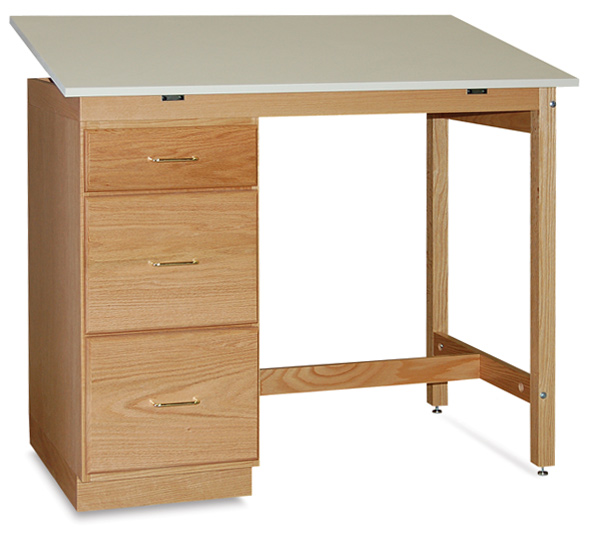 Pedestal Desk with One-Piece Top