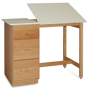 Pedestal Desk with Split Top