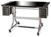 Deluxe Glass Top Art and Drawing Table