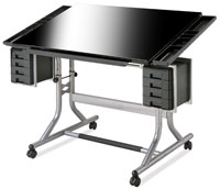 Alvin CraftMaster II Deluxe Glass Top Art and Drawing Table