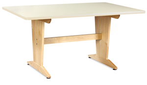 Planning Table, Almond Laminate Top