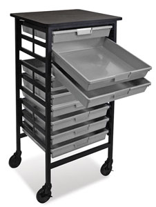 Mobile Work Center w/ 9 trays