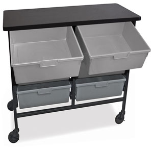 Mobile Work Center w/ 6 trays