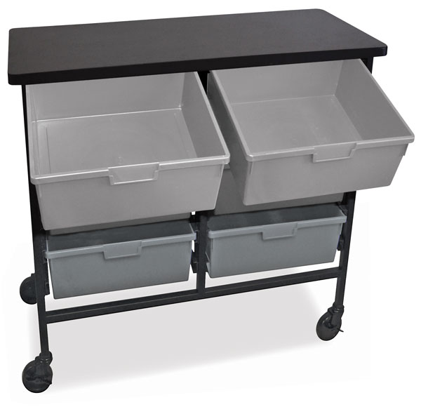 Mobile Work Center w/ 6 trays