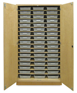 Storage Cabinet with 51 Certwood Tote Trays
