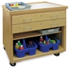 Mobile Arts Storage Cart without Doors (Accessories Not Included) Mobile Arts Storage Cart without Doors (Accessories Not Included)