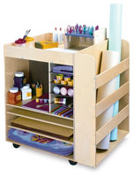 Whitney Brothers Rolling Art Cart