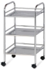 Mobile Shelf Cart, Chrome