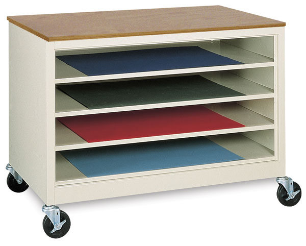 Paper Storage Cabine with 4 Shelves